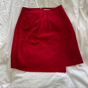 3/$50 NWOT Club Monaco Red faux wrap skirt